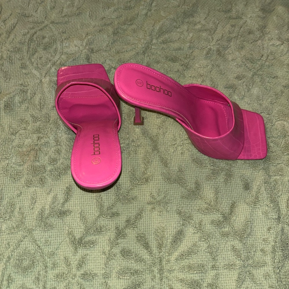 Pink Mule Heels